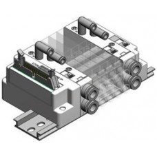 SMC solenoid valve 4 & 5 Port SJ SS5J2-J, Plug-in Manifold, PC Wiring (20P)